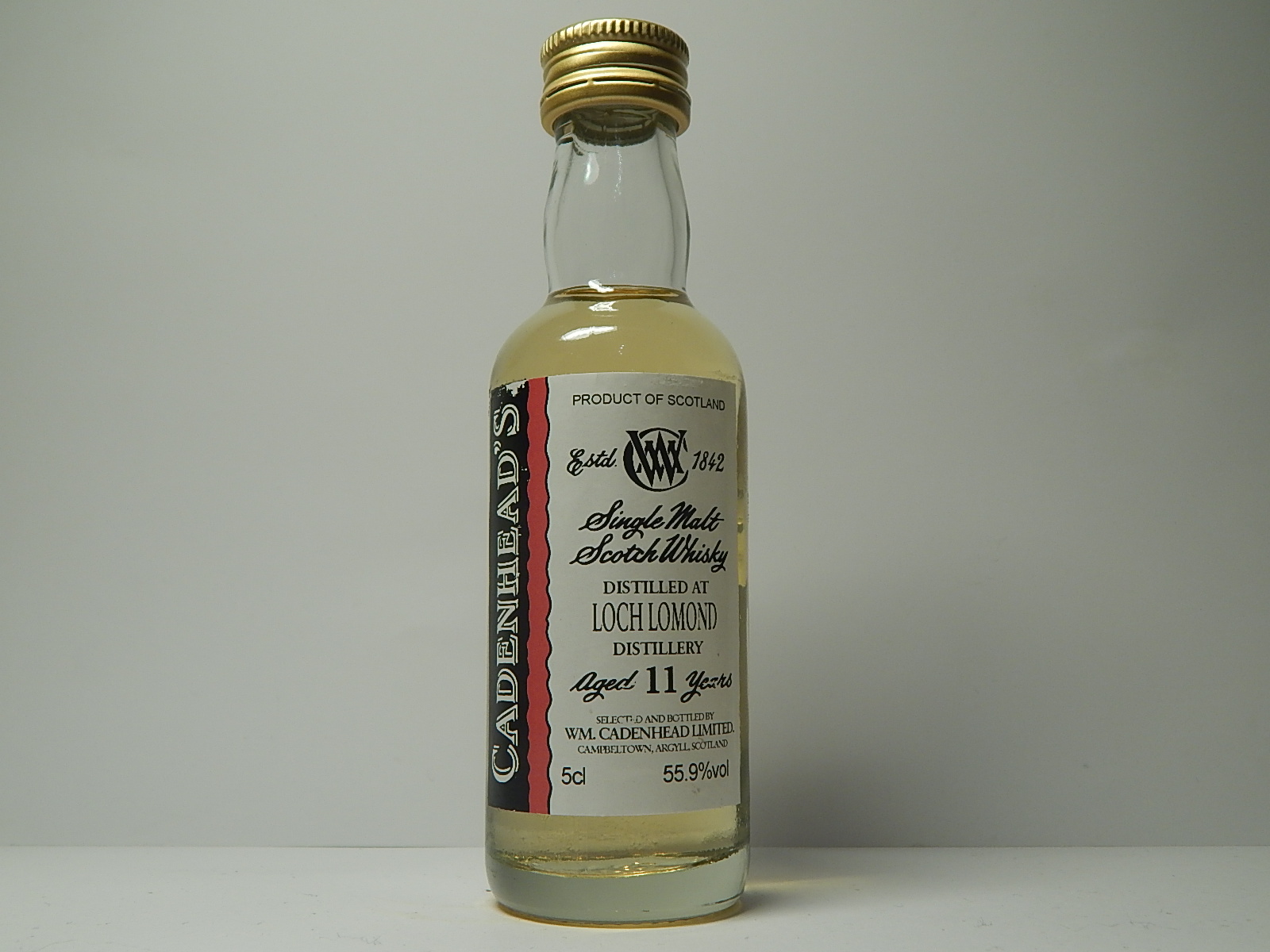 SMSW 11yo "Cadenhead´s" 5cl 55,9%vol